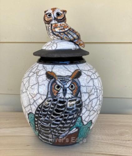 Owls Jar by Robin Rodgers